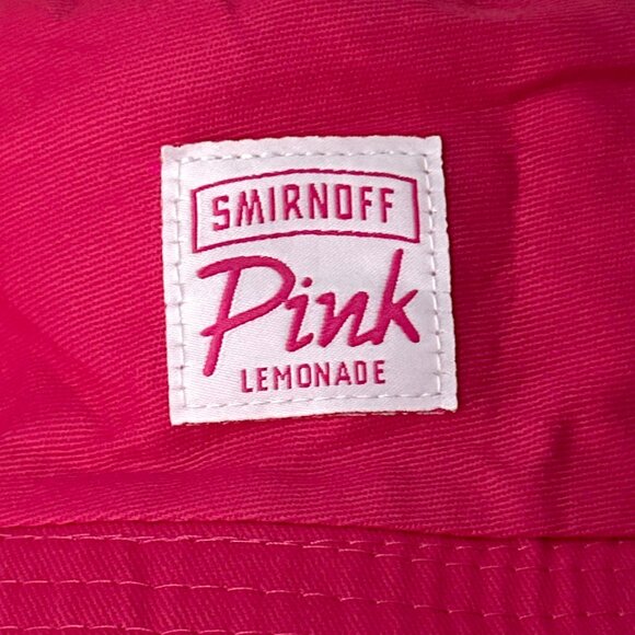 Pink Flamingo Reversible Bucket Hat Limited Edition Smirnoff Pink Lemonade - Picture 2 of 3